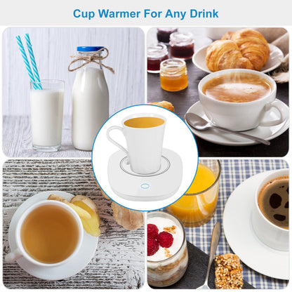 1Pc Coffee Mug Warmer Cup Warmer Auto Shut Off Coffee Tea Milk Electric Heater Pad Office Home Desk Electric Beverage Warmer Mat